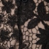 LEMON COLA - VESTIDO CURTO RENDADO E DET GUIPURE - PRETO