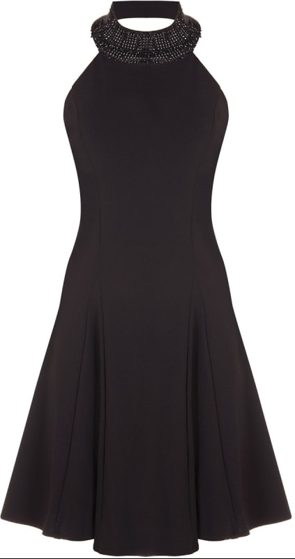 vestido de festa frente unica curto