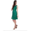 LEMON COLA - VESTIDO DE FESTA CURTO RENDA GUIPURE - VERDE