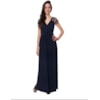 LEMON COLA - VESTIDO DE FESTA LONGO FLUITY RENDA OMBROS - MARINHO