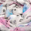 LENÇO CAPITOLLIUM ESTAMPADO BORBOLETAS - ROSA