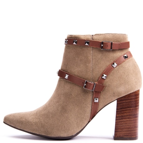 LIA LINE - BOTA CAMURÇA COM TACHAS - KHAKI