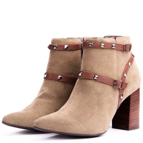 LIA LINE - BOTA CAMURÇA COM TACHAS - KHAKI