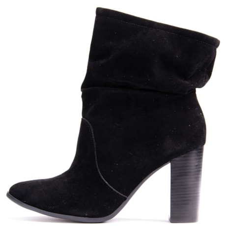 LIA LINE - BOTA CAMURÇA DETALHE AMASSADO - PRETO