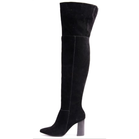 LIA LINE - BOTA CAMURÇA OVER THE KNEE - PRETO