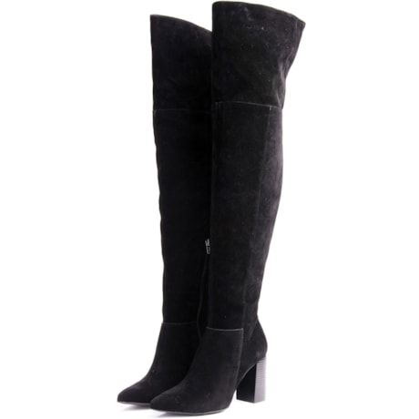LIA LINE - BOTA CAMURÇA OVER THE KNEE - PRETO LIA LINE - BOTA CAMURÇA OVER THE KNEE - PRETO