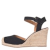 LIA LINE - SANDÁLIA ANABELA NOBUCK SALTO CORDA - PRETO