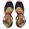 LIA LINE - SANDÁLIA ANABELA NOBUCK SALTO CORDA - PRETO