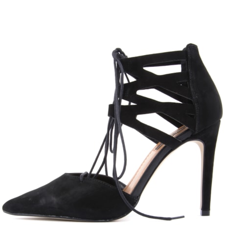 LIA LINE - SAPATO LACE UP NOBUCK - PRETO LIA LINE - SAPATO LACE UP NOBUCK - PRETO