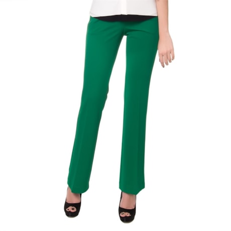 LILLA KA - CALÇA ALFAIATARIA RECORTE LATERAL PIQUET - VERDE LILLA KA - CALÇA ALFAIATARIA RECORTE LATERAL PIQUET - VERDE