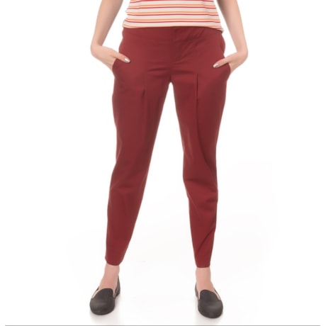 LILLA KA - CALÇA ALFAIATARIA SARJA PREGA FRONTAL - PRETO