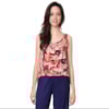 LILLA KA - REGATA CHIFFON ESTAMPADO - VERMELHO