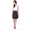 LILLA KA - SAIA MIDI SANFONADA FIO COM GLITTER - PRETO
