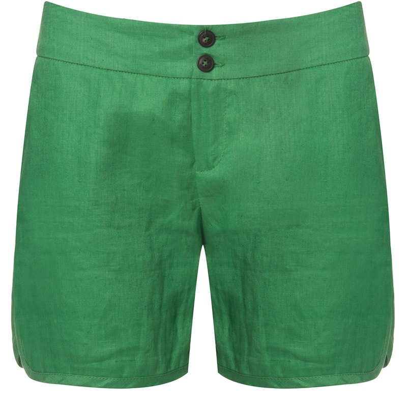 LILLA KA - SHORTS LINHO COM BOLSOS - VERDE