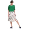 LUCIDEZ - BLUSA CROPPED CREPE BOTÕES COSTAS - MENTA
