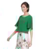 LUCIDEZ - BLUSA CROPPED CREPE BOTÕES COSTAS - MENTA