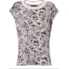 LUCIDEZ - BLUSA DALILA ESTAMPADA DECOTE TELA SEM MANGA - MARINHO