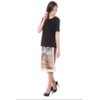 LUCIDEZ - BLUSA DETALHE PONTO AJOUR MANGA E DECOTE - ROYAL