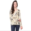 LUCIDEZ - BLUSA FABIANA MANGA SINO CORROSÃO - AMARELO