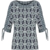 LUCIDEZ - BLUSA JERSEY ARABESCOS MAISA - MARINHO