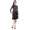 LUCIDEZ - BLUSA LETICIA ESTAMPADA RECORTES E PREGAS OMBRO - VERDE