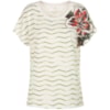 LUCIDEZ - BLUSA RAGLÃ ESTAMPA FLOWER - CRU