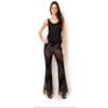 LUCIDEZ - CALÇA FLARE RENDA METALIZADA - PRETO