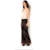 LUCIDEZ - CALÇA FLARE RENDA METALIZADA - PRETO