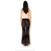 LUCIDEZ - CALÇA FLARE RENDA METALIZADA - PRETO