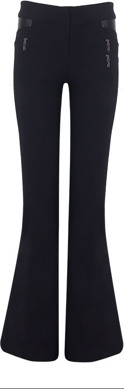 calça flare stretch