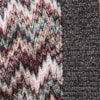 LUCIDEZ - CASACO DANIELA TRICOT ZIG ZAG GLITTER GOLA E PUNHO - UVA