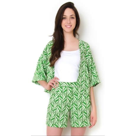 LUCIDEZ - CASAQUETO FOLHAGEM FLAVIA - VERDE