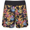 LUCIDEZ - SHORTS VISCOSE FLORAL CÓS LISO DARWIN - PRETO