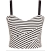 LUCIDEZ - TOP CROPPED LISTRADO BRUNA - P&B