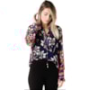 LUCIDEZ - TÚNICA CHIFFON FLORAL SASHA - ROXO LUCIDEZ - TÚNICA CHIFFON FLORAL SASHA - ROXO