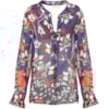 LUCIDEZ - TÚNICA CHIFFON FLORAL SASHA - ROXO LUCIDEZ - TÚNICA CHIFFON FLORAL SASHA - ROXO