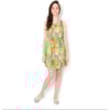 LUCIDEZ - VESTIDO BLUSADO FLORAL FRANCELINA - VERDE