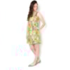 LUCIDEZ - VESTIDO BLUSADO FLORAL FRANCELINA - VERDE
