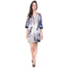 LUCIDEZ - VESTIDO GIULIA CREPE JACQUARD POP ART - OFF WHITE