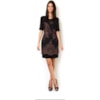 LUCIDEZ - VESTIDO LGTE RENDA M/C - PRETO