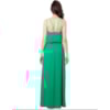 LUCIDEZ - VESTIDO LONGO CAVA AMERICANA COM CORRENTE - VERDE