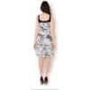 LUCIDEZ - VESTIDO MALHA ESTAMPA FOLHAGEM - P&B