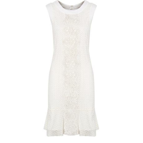 LUCIDEZ - VESTIDO RENDA GUIPURE ESPINHOS - OFF WHITE