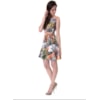 LUCIDEZ - VESTIDO SINO ESTAMPADO BELO HORIZONTE - LARANJA