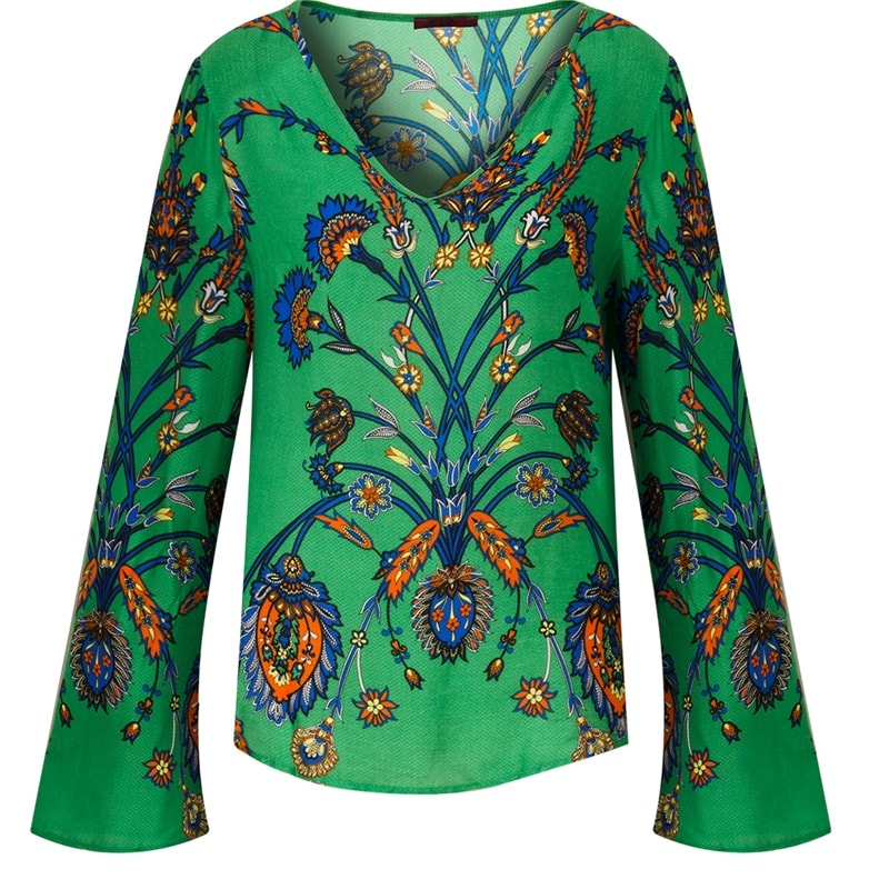 LZ KLUB - BATA VISCOSE ESTAMP. CASHMERE M/L - VERDE