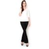 LZ KLUB - BLUSA MALHA JACQUARD DEC. V M3/4 - OFF WHITE