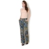 LZKLUB - CALÇA ALFAIATARIA EM CREPE ESTAMPADO BOLSO FACA - VERDE