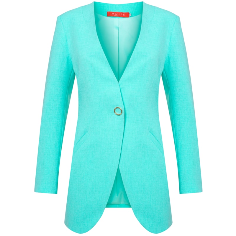MALISE - BLAZER ALONGADO SEM GOLA MENTA MALISE - BLAZER ALONGADO SEM GOLA MENTA