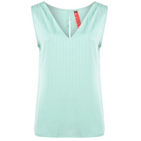 MALISE - BLUSA REGATA DE CETIM ESTAMPADA MALISE - BLUSA REGATA DE CETIM ESTAMPADA