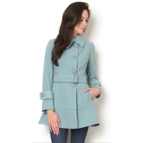 MALISE - CASACO 7/8 CASHMERE C/ GOLA ASSIMETRICA - VERDE ÁGUA MALISE - CASACO 7/8 CASHMERE C/ GOLA ASSIMETRICA - VERDE ÁGUA
